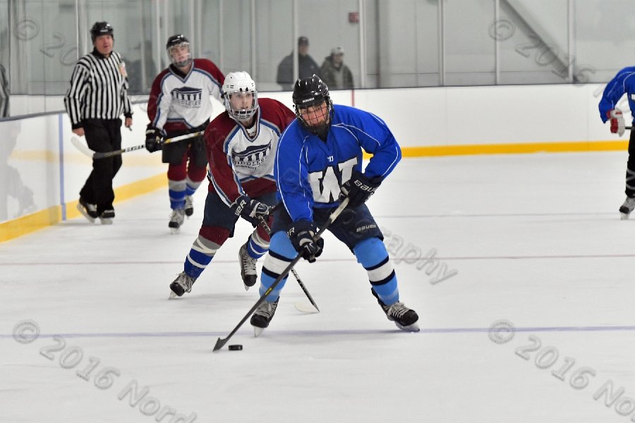 Wheaton College Men\'s Ice Hockey vs Middlesex Community College. - Photo By: KEITH NORDSTROM